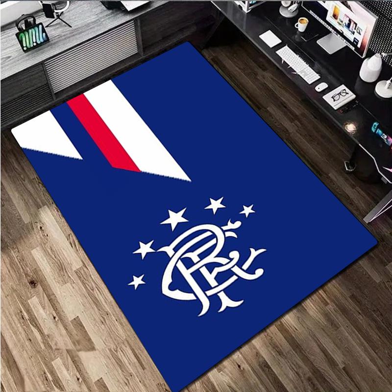 1Pc Rangers Football Club Print Rug - Home Decoration Carpet For Living Room Bedroom Flooring Computer Chair Area Rug
