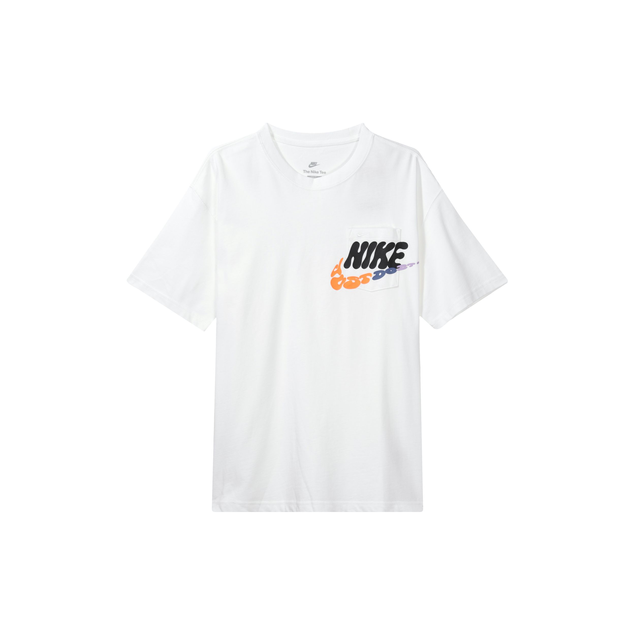 

Nike Pocket Logo Print Спортивная футболка с круглым вырезом Мужские топы Белые DJ1344-100