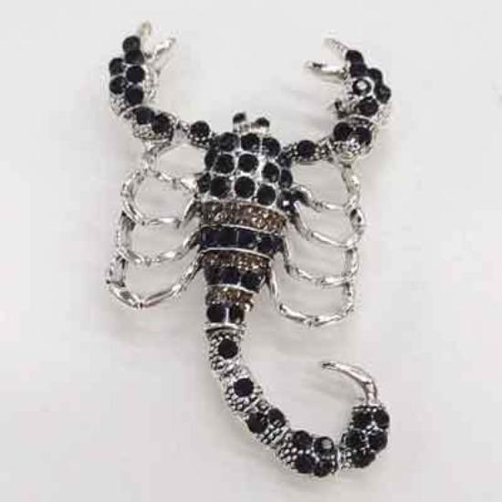 

Винтажная брошь в виде скорпиона со стразами для мужского пальто, куртки, насекомого, аксессуары, аксессуары для одежды двойного назначения