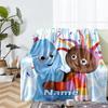 Custom Name In the Night Garden Theme Printed Blanket - Perfect for Couch, Bed, Travel & Outdoor Use | Machine Washable, Cozy & Durable.