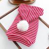 Breathable Dog Striped Hooded Hoodie Warm Cat Sweater Cute Puppy Sweatshirt  Spring Autumn