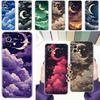 Phone Case For Xiaomi Mi 15 14 13 12 11 Lite 15T 13T 12T Pro Poco X7 X6 X5 Pro 5G X3 NFC F7 F6 F5 Cover Moon Cloud Comic Style