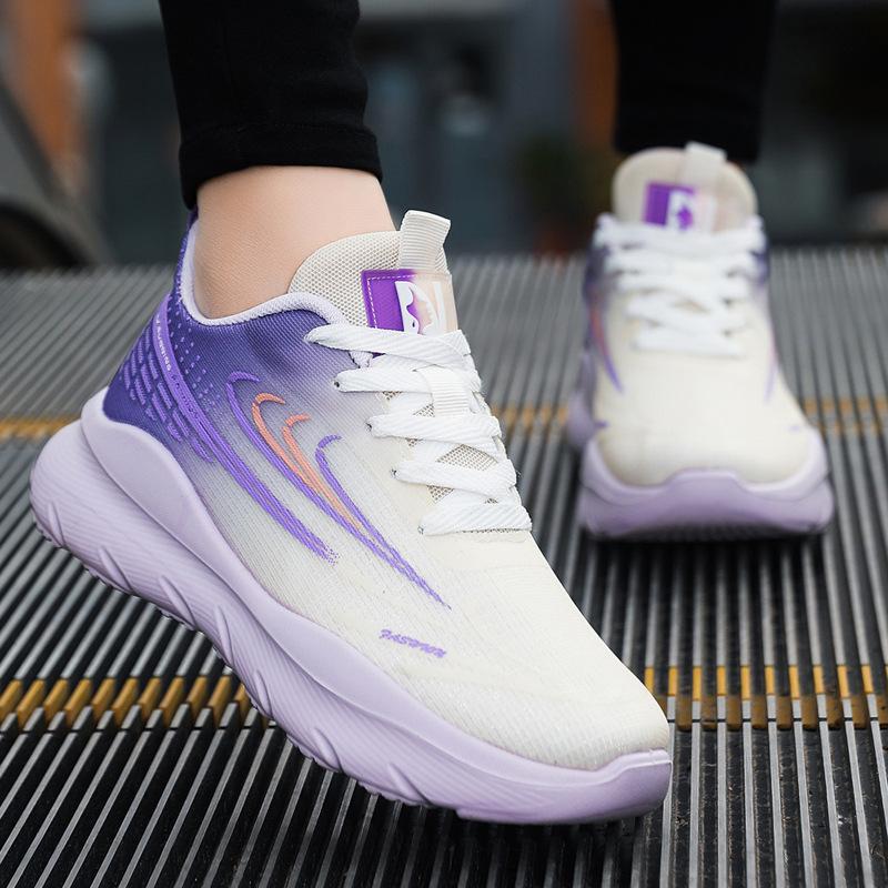 Men's shoes 2025 new sports shoes fashion versatile couple casual trendy shoes mesh breathable lightweight shock absorption training shoes