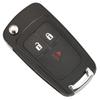 jingyuqin 10pcs/lot Folding 3 Buttons Remote Car Key Case Shell for Chevrolet Cruze Spark 2013+ Flip Remote Key Fob Replacement