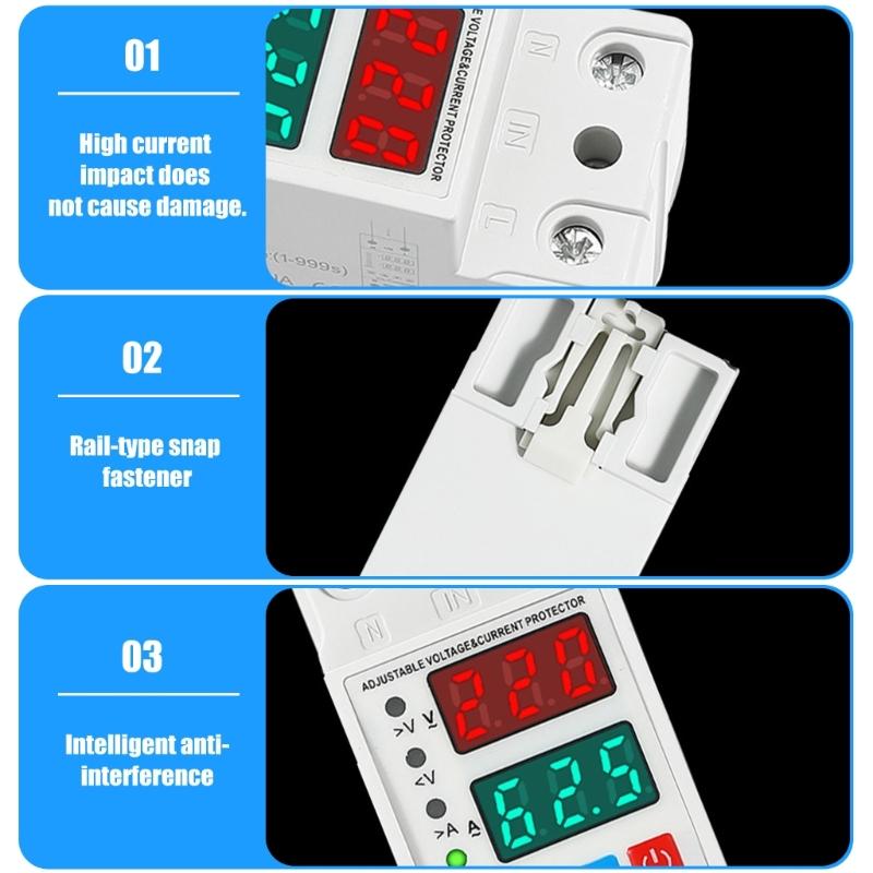 Adjustable Over Voltages and Under Voltages Protective Device Protectors Relays Intelligent Relays Reset Protectors