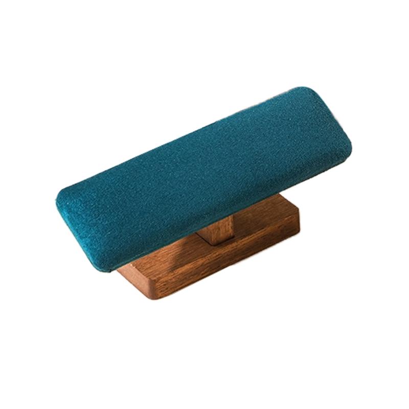 Velvets Display Stand for Watches and Jewelry Wooden Base Bangle Storage Holder Bracelets and Hairbands Organiser