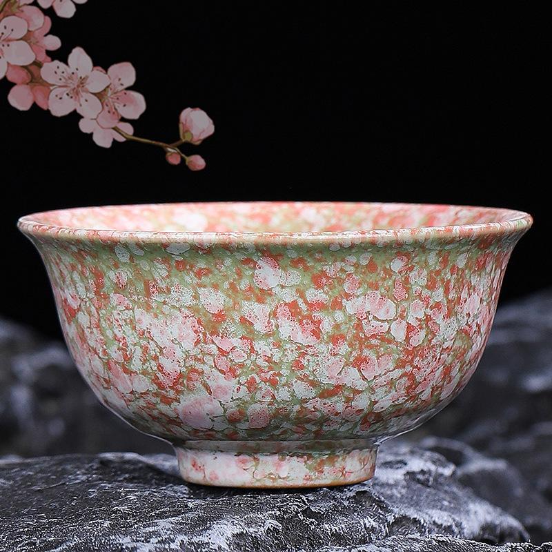 Ceramic kiln change Jianzhan master cup Kung Fu tea set tea cup large tea bowl Tianmu glazed teacup tea cup small gift