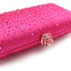 Mode Luxus Damen Clutch mit Strass Exquisites Design für Frauen Party Hochzeit Umhängetasche Handtasche Abendtasche