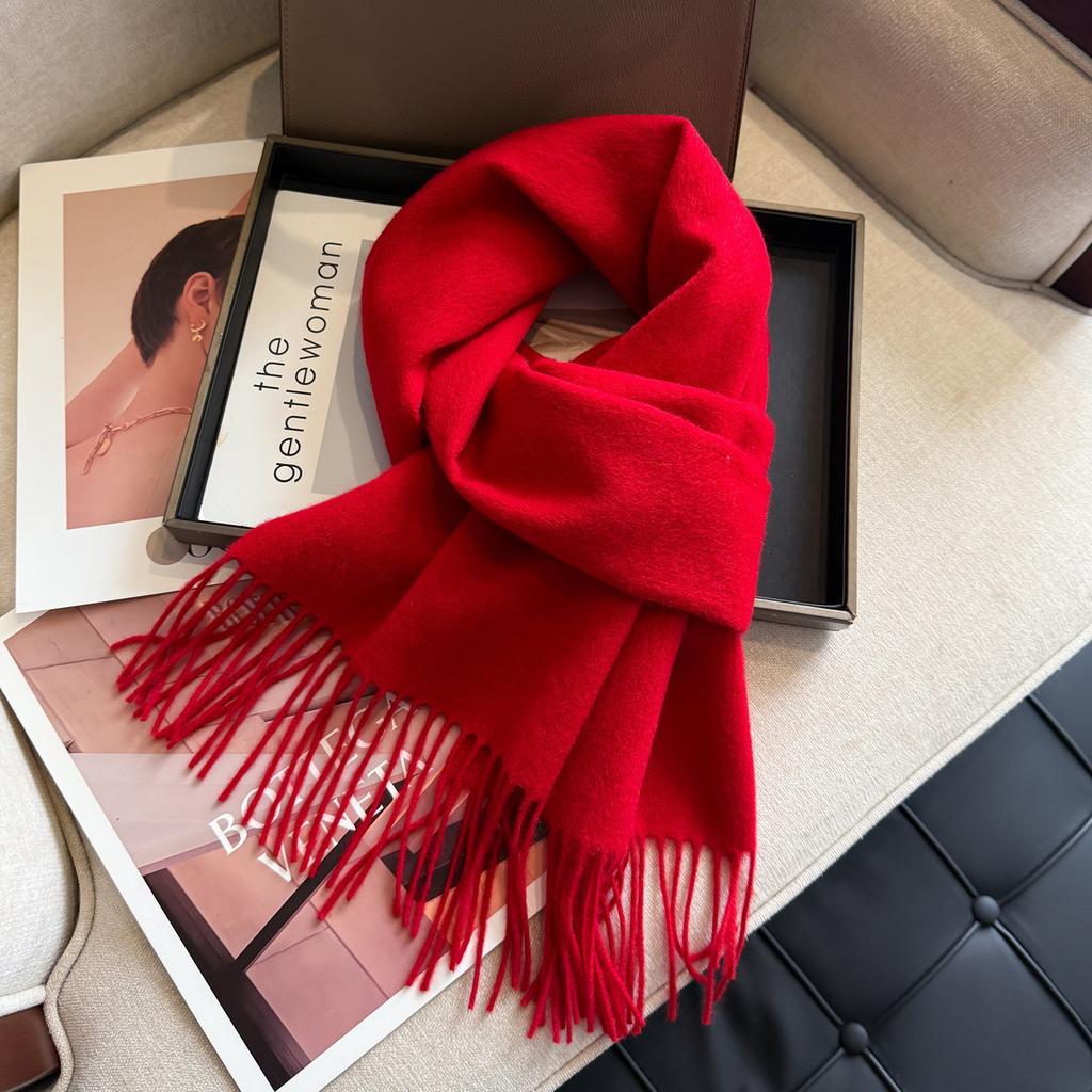 New plain color high quality solid color 111 scarf women's temperament versatile winter warm cashmere scarf