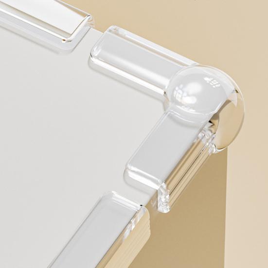4Pcs Furniture Corner Protector Anti-collision Baby Proof Self-adhesive Table Desk Right Angle Sharp Edges Corner Guard Bumper Protective Cover