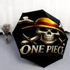 1 PC Automatic Folding Umbrella - One Piece Logo Pattern Portable Foldable Design With 8 Ribs Christmas Birthday Gifts