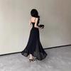 Premium temperament Spice girl suspender dress women's summer new slim and thin inner with small black skirt