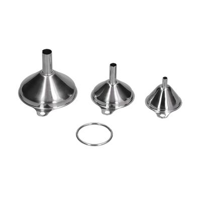 3Pcs Stainless Steel Funnel Filling Bottles Funnel Oil Leaking Separatory Funnel Integrated Liquid
