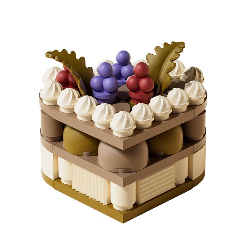 ToylinX Delicious Dessert Building Blocks Sets, Assorted Stem Toys Building Sets for Halloween Gift for Children and Adults.