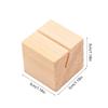 20Pcs Wood Table Number Holders Stand Wood Name Card Holders Wood Name Cards Food Label Memos Photo Holders for Wedding