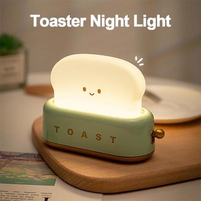 1 Stück Cartoon Baby Nachtlicht Dekoration Schlafzimmer Nachtlicht wiederaufladbares LED-Licht für schönes Toaster-Licht im Zimmer HMM
