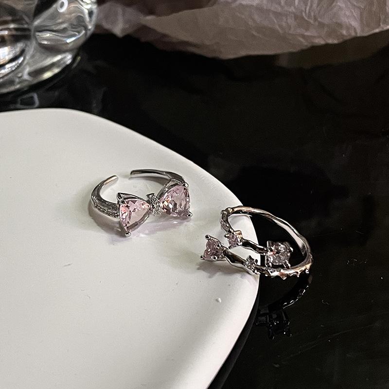 Ring Women'S Niche Design Sense Advanced Sense Accessories Fashion Personality Sweet Cool Wind Opening Cold Wind Index Finger Ring