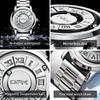 OPK 8181 New Concept Design Men's Watches Waterproof Fashion Roman Scale Quartz Watch for Man Brand Original Wristwatch