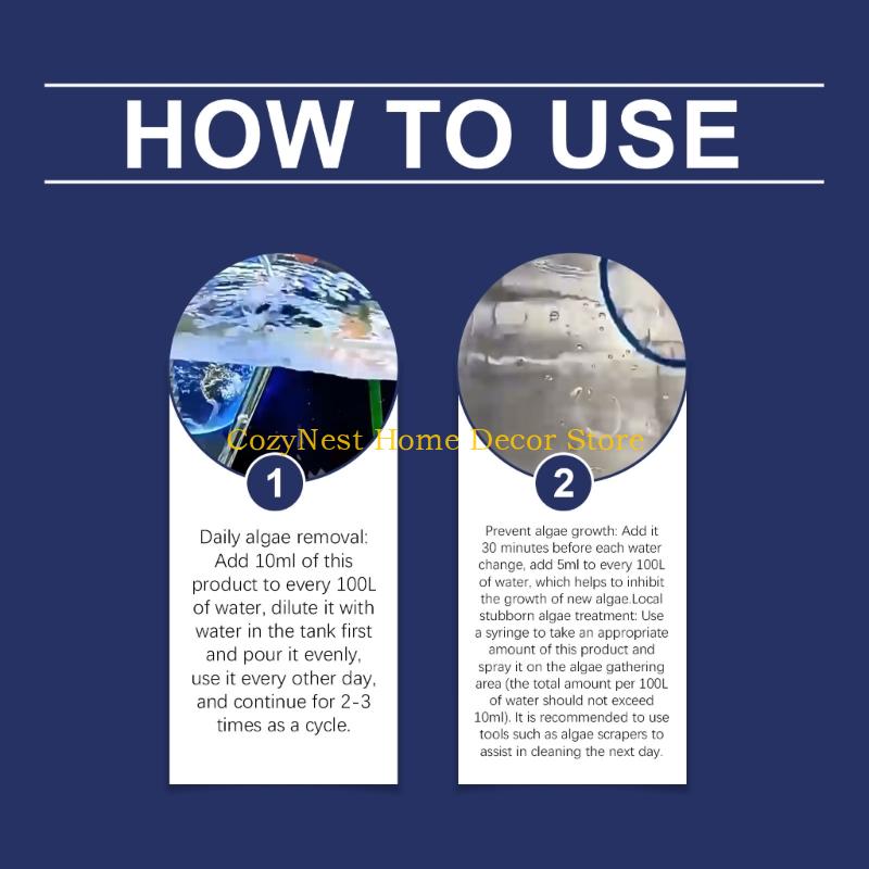 92MF Professional Aquariums Maintenance Liquid 100ml Prevents Algae Buildups for Home and Office FishTanks Water Cleaning China Mainland