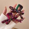 Y2k Bow Hair Claw Clip Oil Dripping Colorful Bowknot Shark Clip New Elegant Cute Sweet Women Hair Accessories