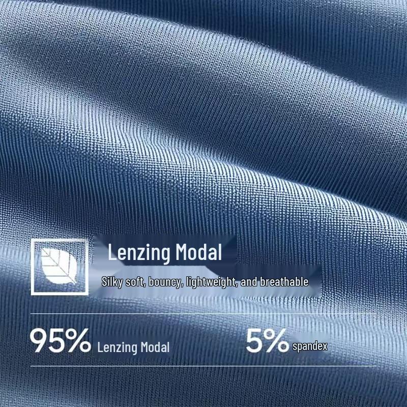 Nanjiren Men's 10A Antibacterial Modal Boxer Briefs