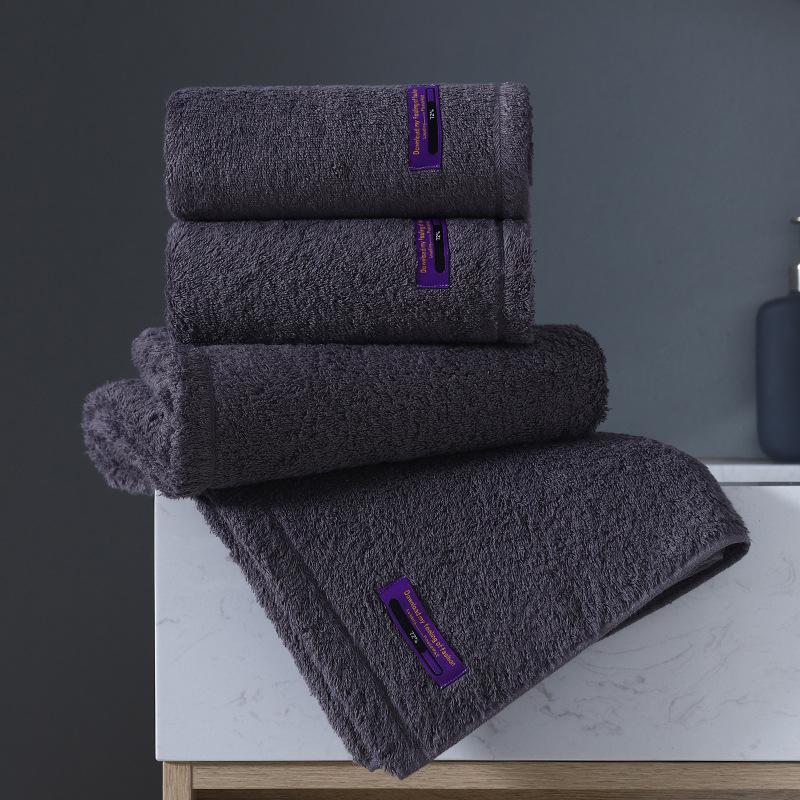 Pure Cotton Class A Soft Absorbent Embroidered Bath Towel - Luxurious, Thickened for Adults