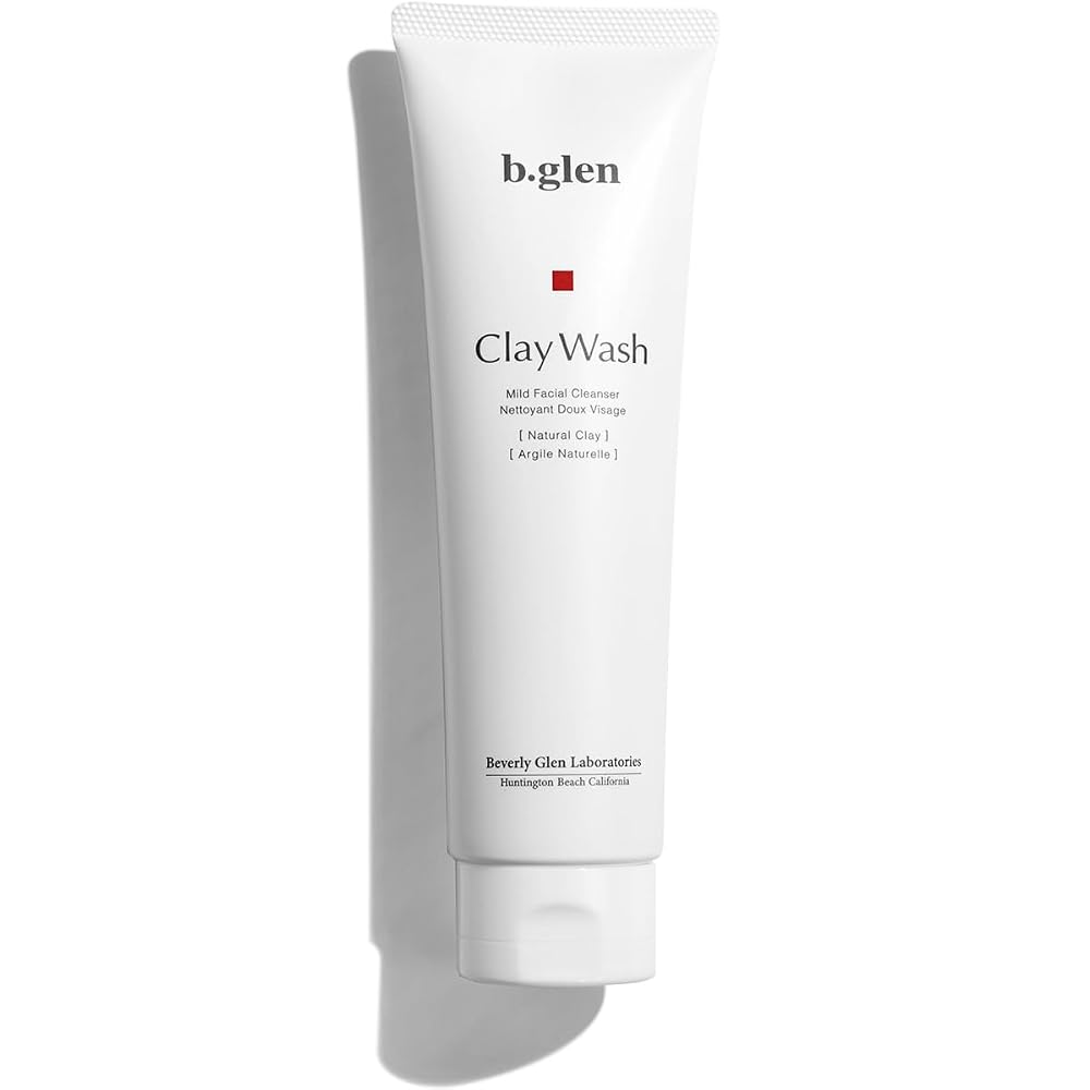 bglen Clay Wash Facial Cleanser - Natural Clay Montmorillonite 150g - Pore Cleansing, High