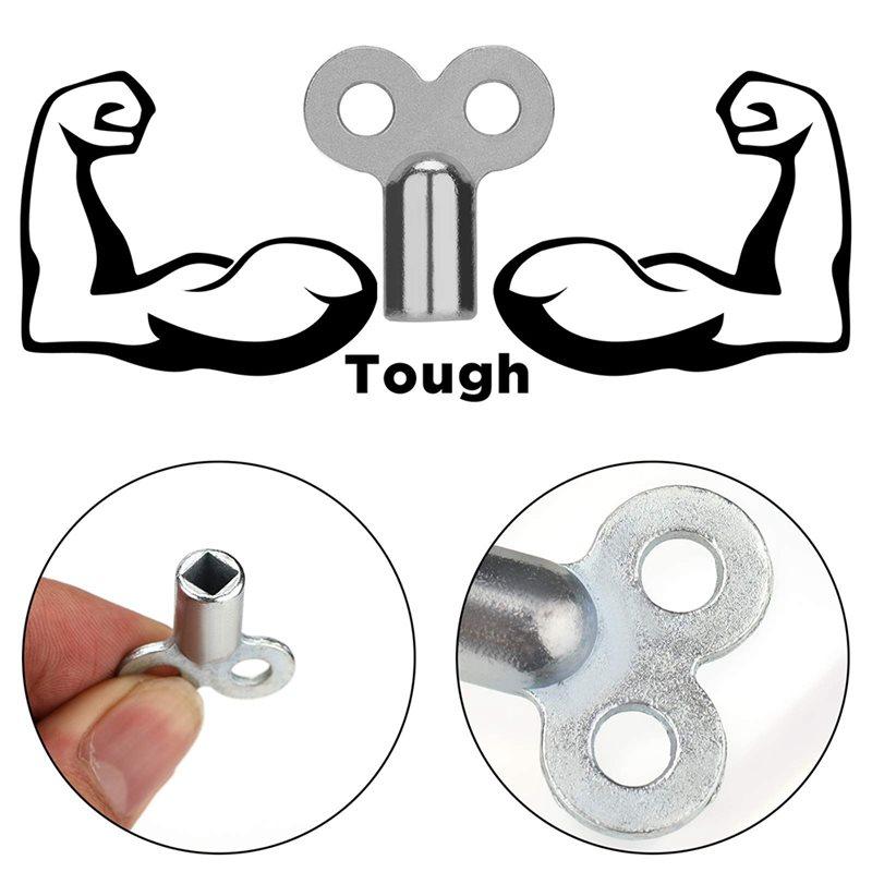 Feb.Radiator Accessories Vent Valve Radiator Exhaust Valve Key Switch Four Corners Deflation Valve Wrench Small Key 9Pcs