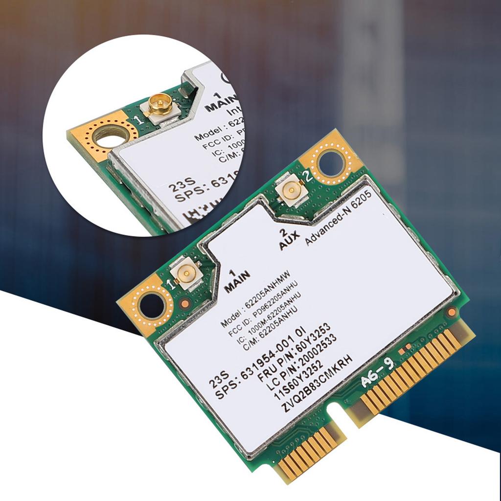 300Mbps for Intel Wireless N 6205 Mini PCI E Network Card for Thinkpad Laptop