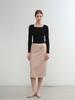 Antome Elin Layered Skirt (Rose Beige)