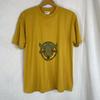 90s Golden Yellow Hand-painted Bull Cow Skull Aztec Graphic Size Large Western