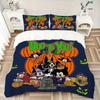 3pcs Halloween Mickey and Friends Boo To You Printed Bedding Set, Soft and Comfortable Quilt Cover for Bedroom, Guest Room (1 Duvet Cover + 2 Pil