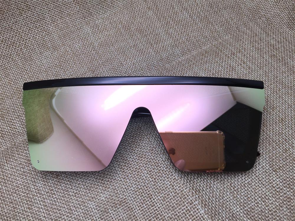 Lunettes de soleil noires surdimensionnées pour hommes Mode Designer Miroir Rose Carrées Lunettes d'été pour la conduite Utilisation Lunettes Uv400 Style féminin Lunettes white