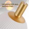 Suspension Dining Table - NETTLIFE - Glass Pendant Lamp - E27 - 3 Bulbs - Gold