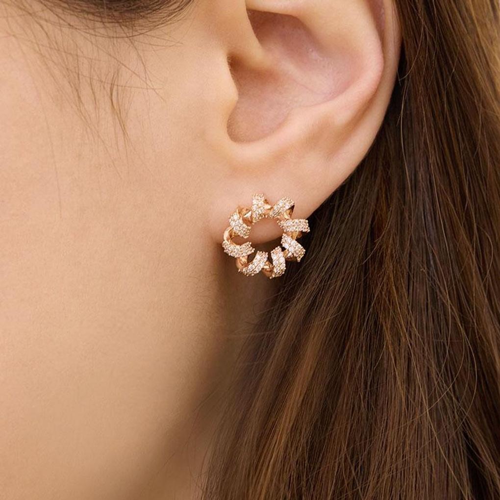 [LsSHOP] 14K Glamnova Earrings (Gold Plated)_LJ5206BRE