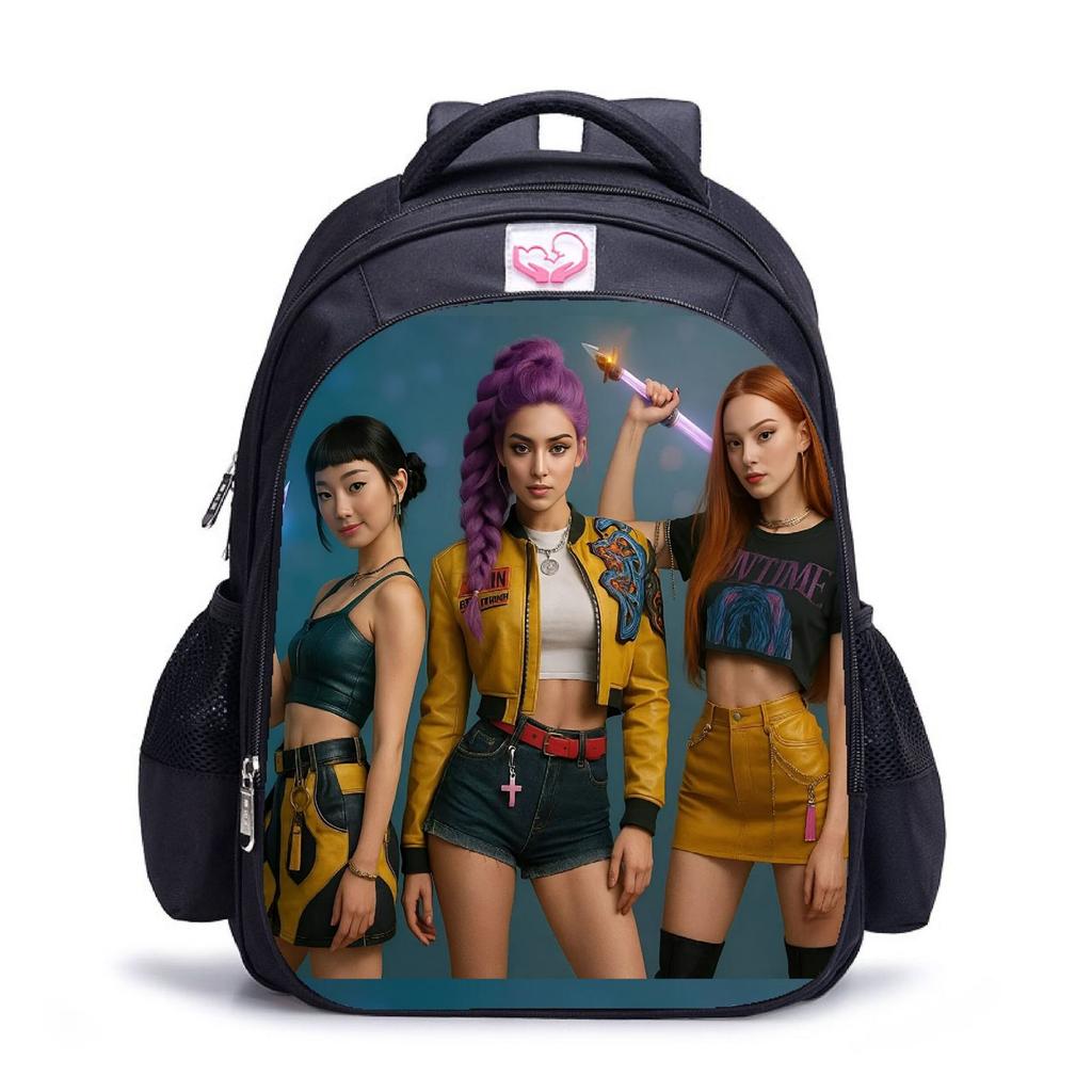 Cartoon Printing Casual Shoulder Bag Junior High School Students Large Capacity Backpacks