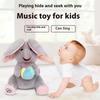 Jeu de Cache-Cache Éléphant Peluche Entraînement Tête Debout Bébé Poupée Musicale Apaisante Cadeau Nouveau-né Pour 3-12 Mois