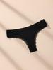 5Pcs Women Thongs Sexy Lace Panties Low Waist Underwear Girls Briefs G-String Breathable Ladies Panty Black Female Lingerie S-XL
