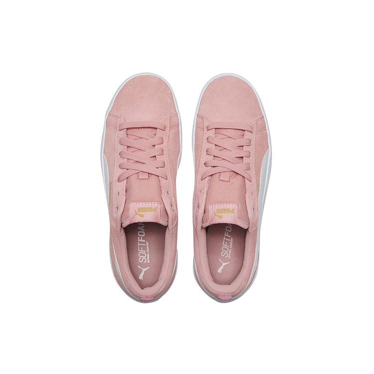 Puma Smash Platform Suede SD Bridal Rose Women Peach Pink Low Top Sneakers 366488-10