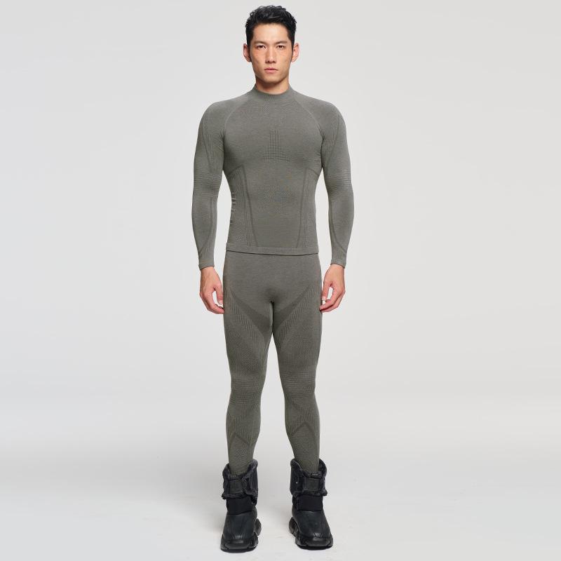 Men's & Women's Quick-Dry Skiing Cycling Hiking Sweat-Wicking Warm Thermal Underwear Set for Autumn/Winter