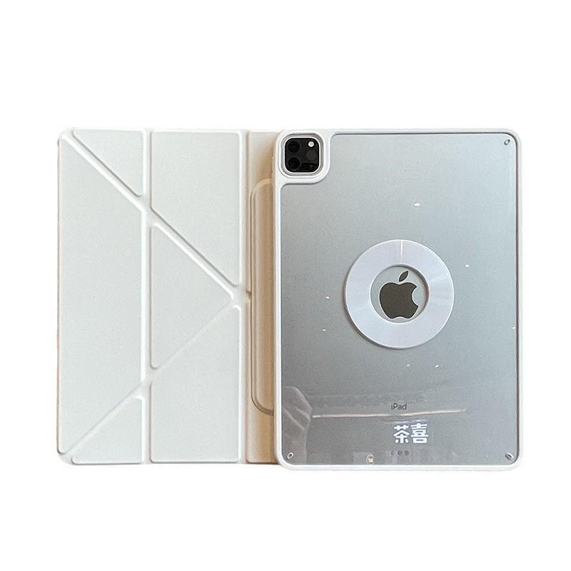 Slim Magnetic Folio Case IPad Pro Air 8 10th Gen 10.2 Inch With Stand Support No Pencil Slot Acrylic Full Cover