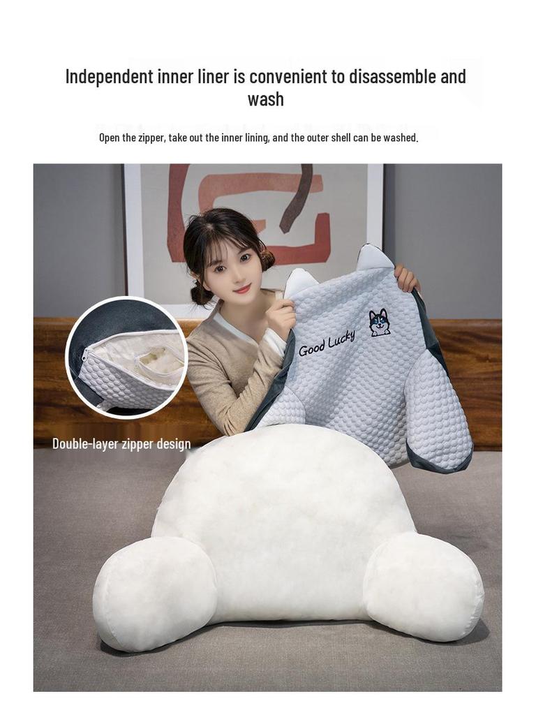 Cooling Bean Ice Animal-Shaped Lumbar Cushion - Cute Cartoon Dinosaur, Rabbit, Dolphin Headboard Pillow