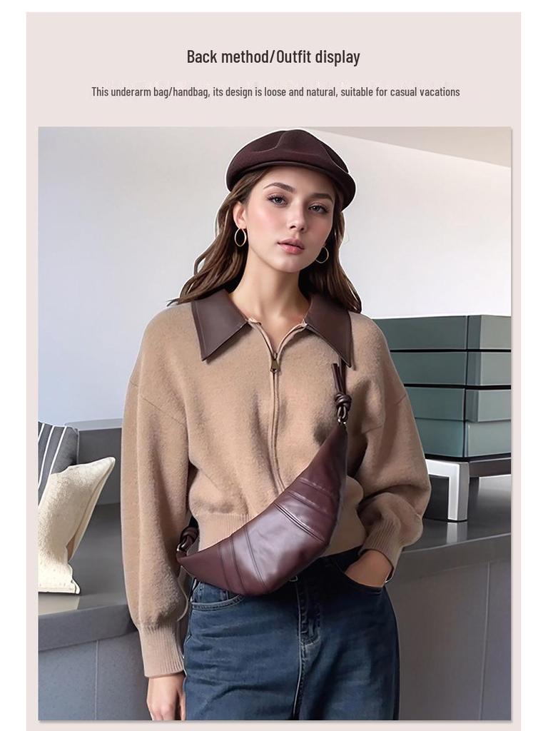 Cross-border Fashion Versatile Croissant Shoulder Bag - Women's Hot-selling Dumpling Bag