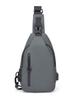 Men's Water-repellent Crossbody Chest Bag with USB Charging