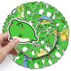 50 Cartoon Frog Graffiti Stickers for DIY Phone Cases & Suitcases