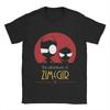 Vintage T Shirt Beach Invaders Zims Novelty T-Shirts  Cotton Tee Shirt for Men Aesthetic Printed Short Sleeve Tops