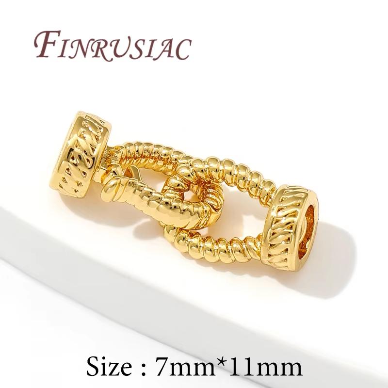 18K Gold Plated Brass Pearl Clasps For Bracelets Making,Jewelry Clasp Connectors,Necklaces Clasp,DIY Jewelry Findings