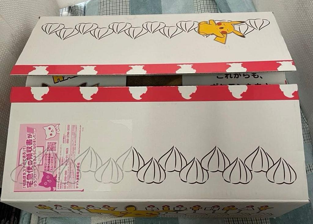 [USED] Birthday Box Plush Toy Life-Size Eevee Lying Down with Bonus Included Pokemon