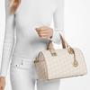 Michael Kors MK Grayson Logo Zip Closure Shoulder Crossbody Handbag Medium Women handbags Vanilla-White 30R4GGYS6B-VANILLA