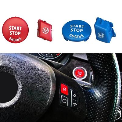 Matter Color Lenkrad M Start Stop Motorknopfschalter für BMW 3er E90 E92 E93 M3 /1er E81 E82 E87 E88 /X1 E84